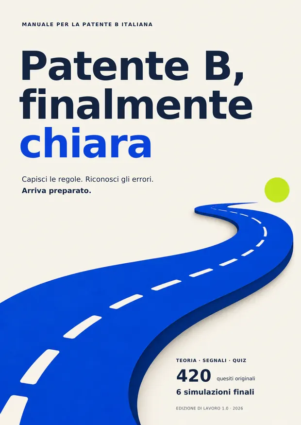 Copertina Patente B, finalmente chiara