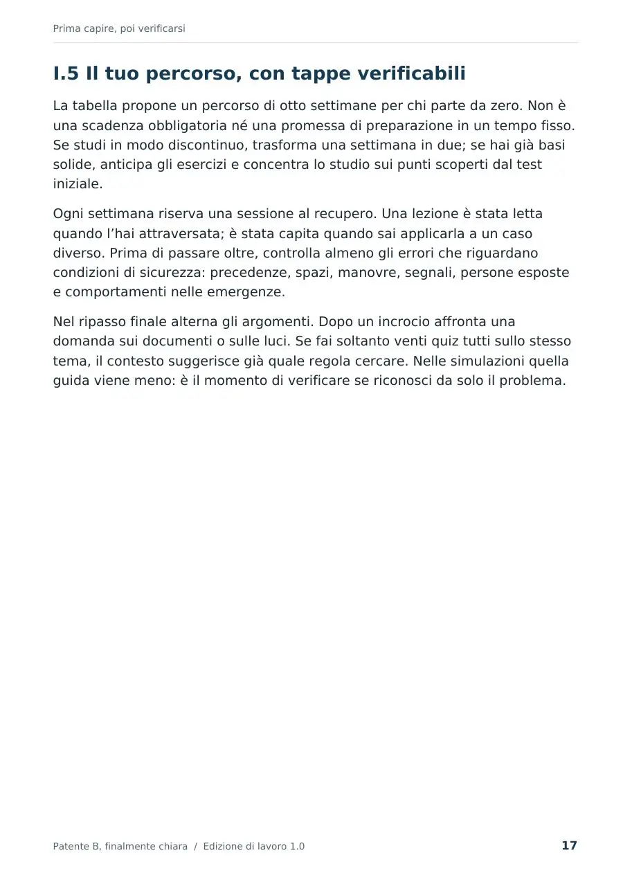 Pagina 17: percorso di studio