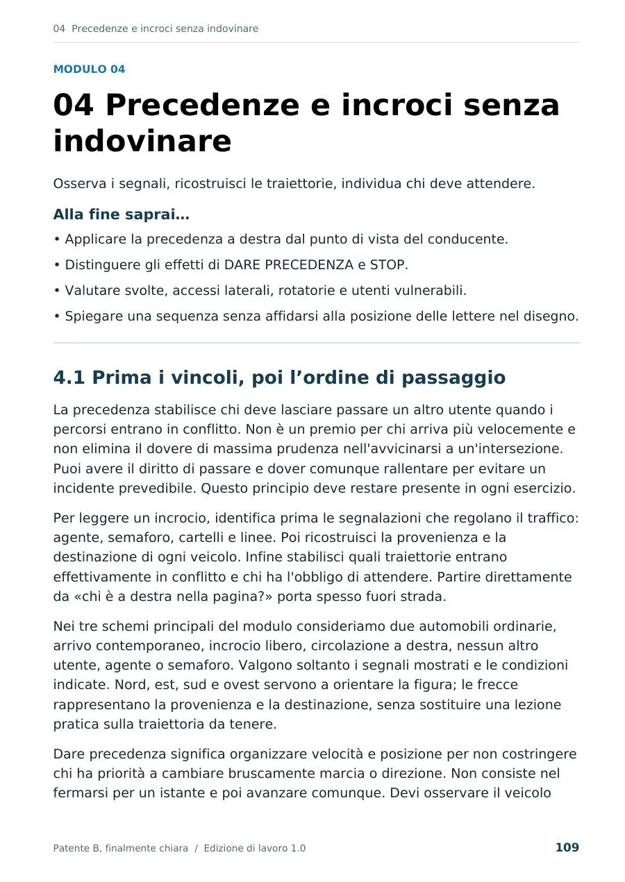 Pagina 109: precedenze agli incroci